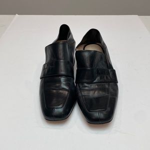 Stuart Weitzman Black Leather Loafers